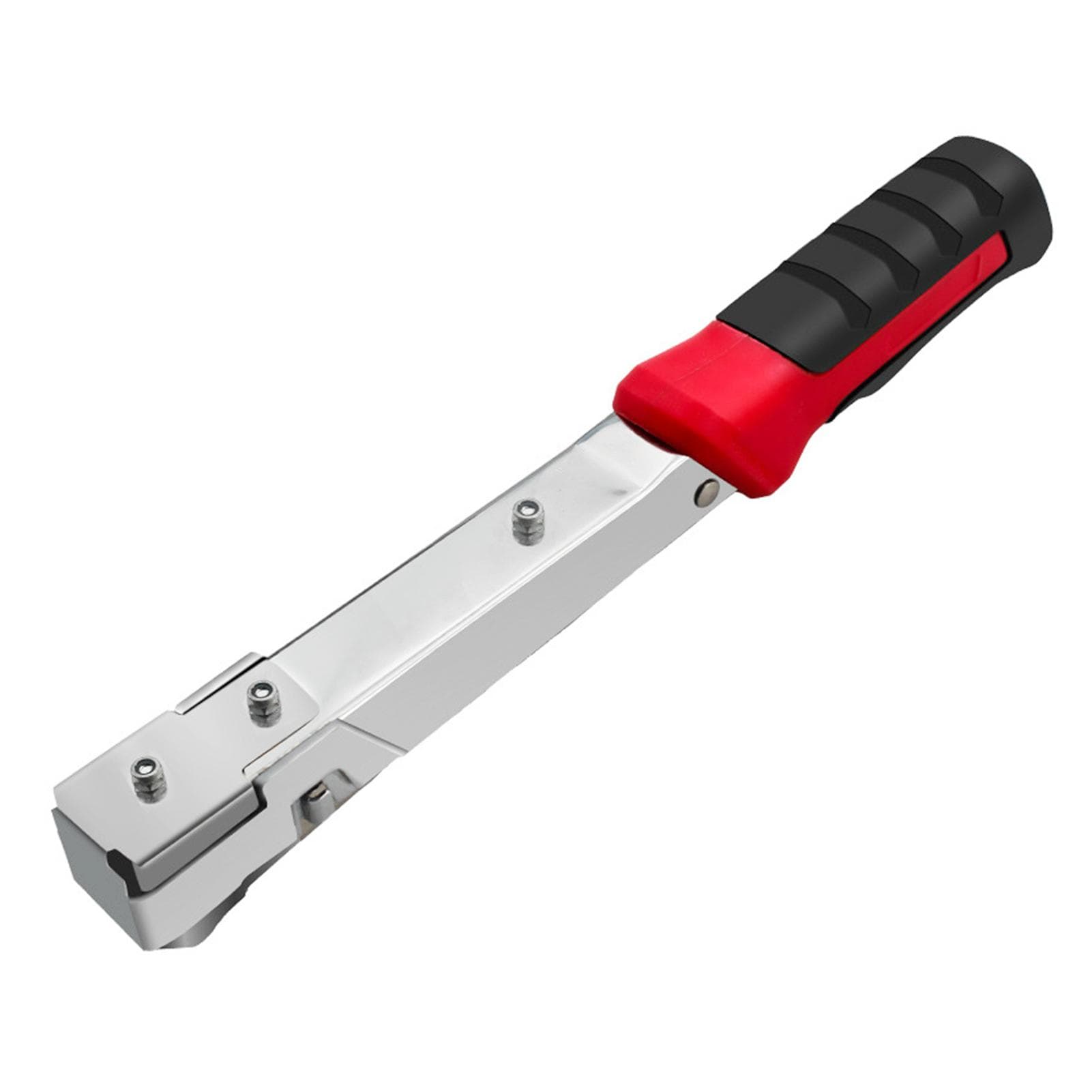 Handheld Hammer Tacker Stapler for Door Type Staples - Extra-Efficient Manual Hammer Stapler for red black
