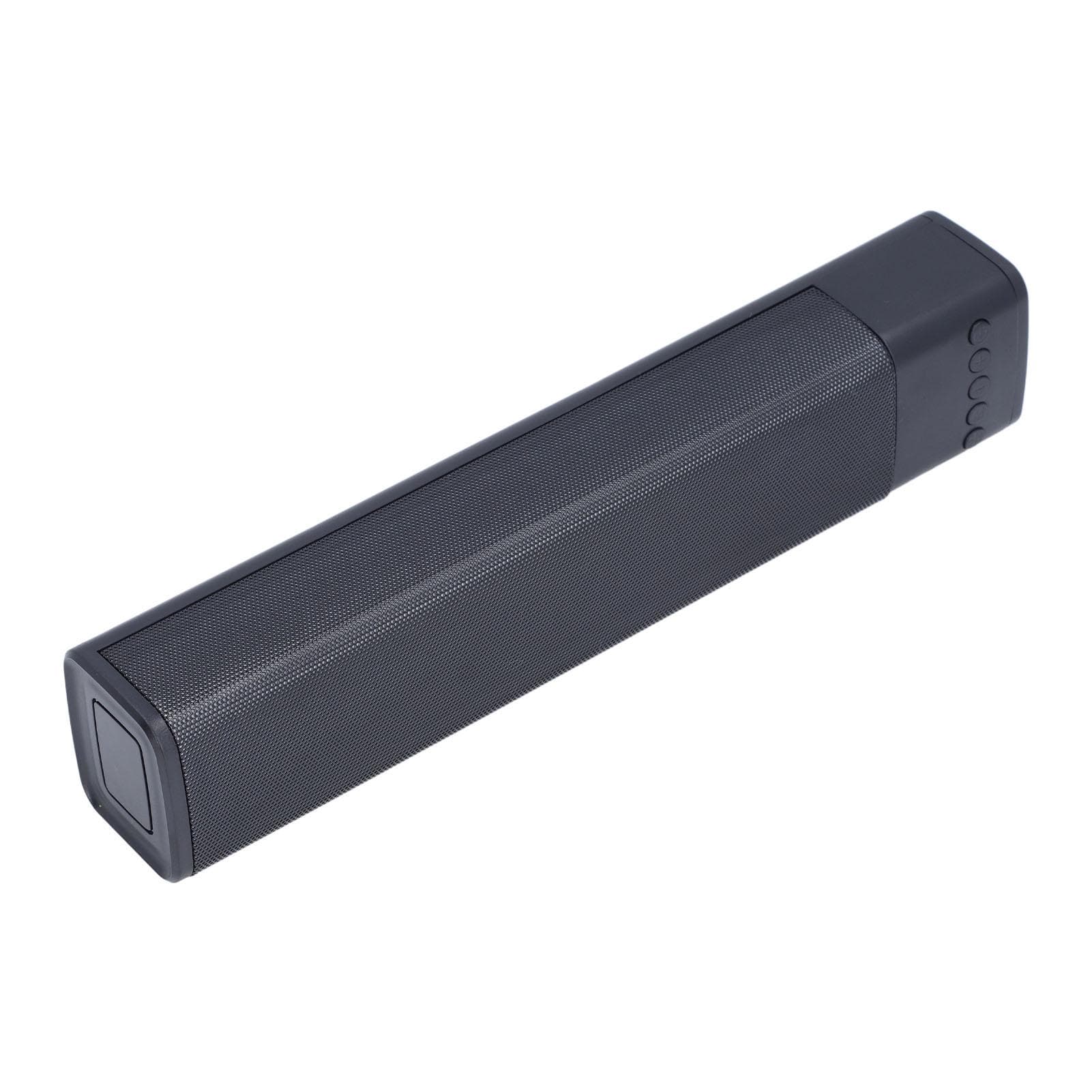 Wireless Speaker Bar RGB Multicolor Light BT Soundbar Dual 4 Ohm 5W 20Hz‑20KHz for Home Gathering black