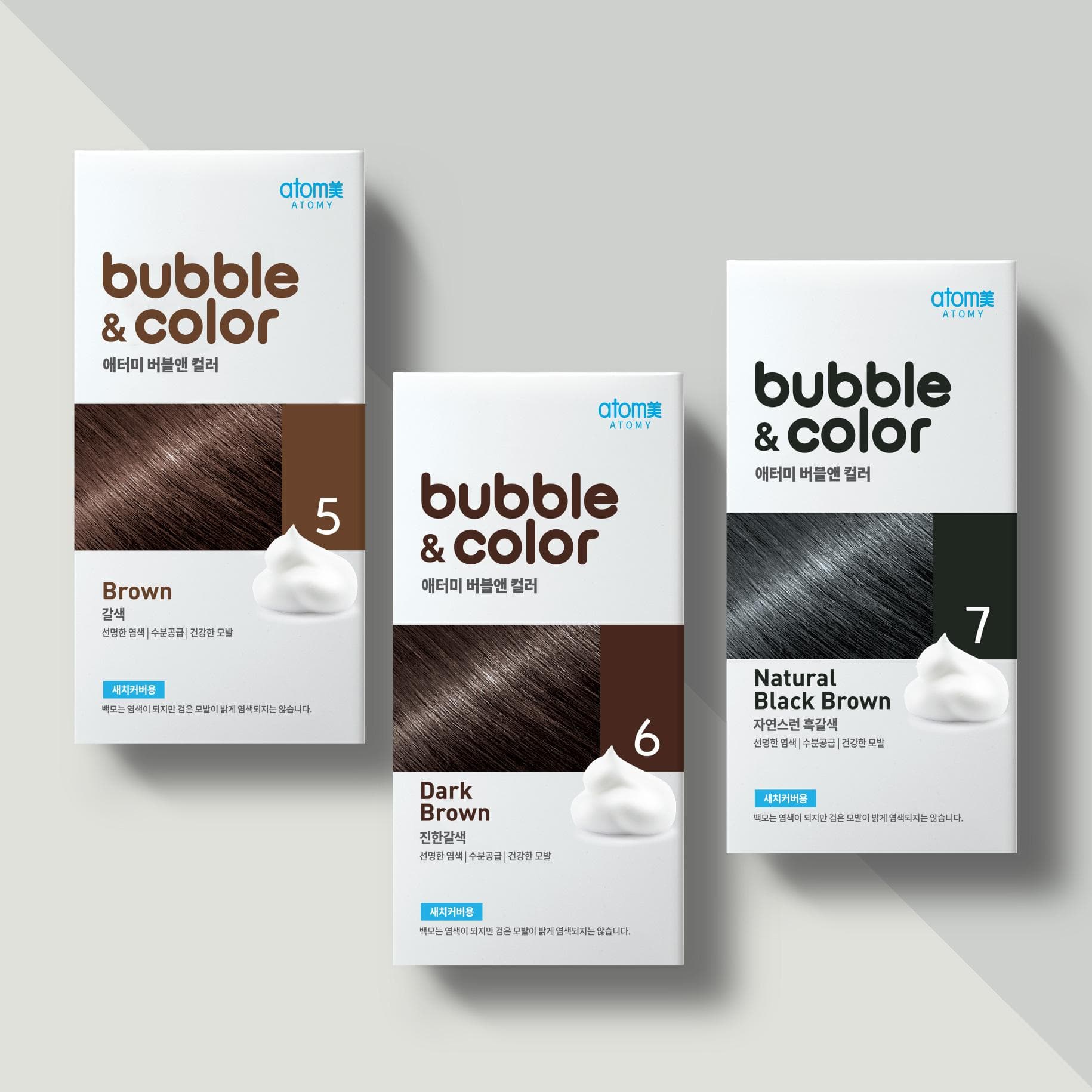 Bubble & Color (1St Agent 30Ml/2Nd Agent 50Ml) Black Brown