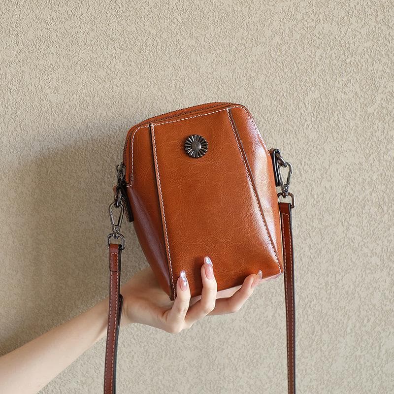 Cell Phone Bag Women's Crossbody Bag Mini Pouch Pouch Pouch Women's Cell Phone Bag brown