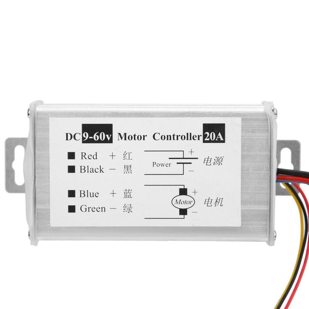 PWM DC Motor Controller Stepless Motor Speed Regulation Module DC9~60V 20A Forward Reverse Rotation