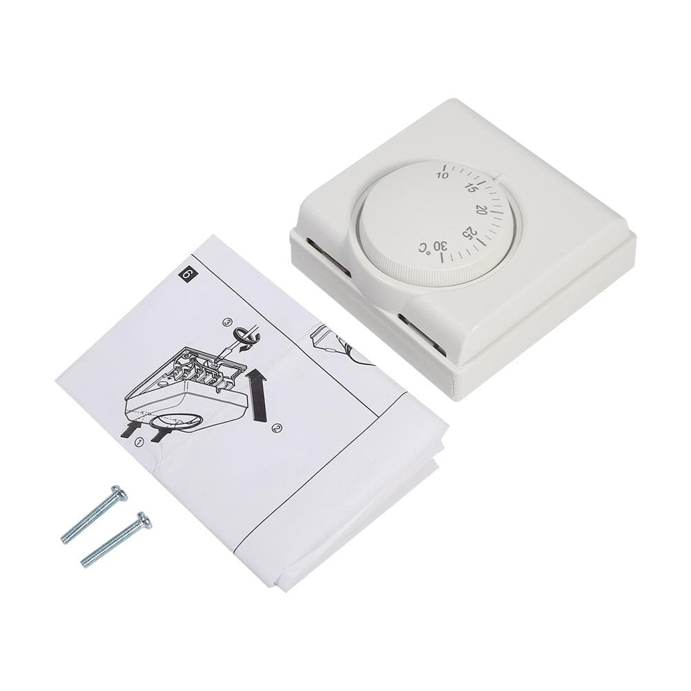 220V Room Mechanical Temperature Controller Thermostat Switch For Central Air Conditioning New
