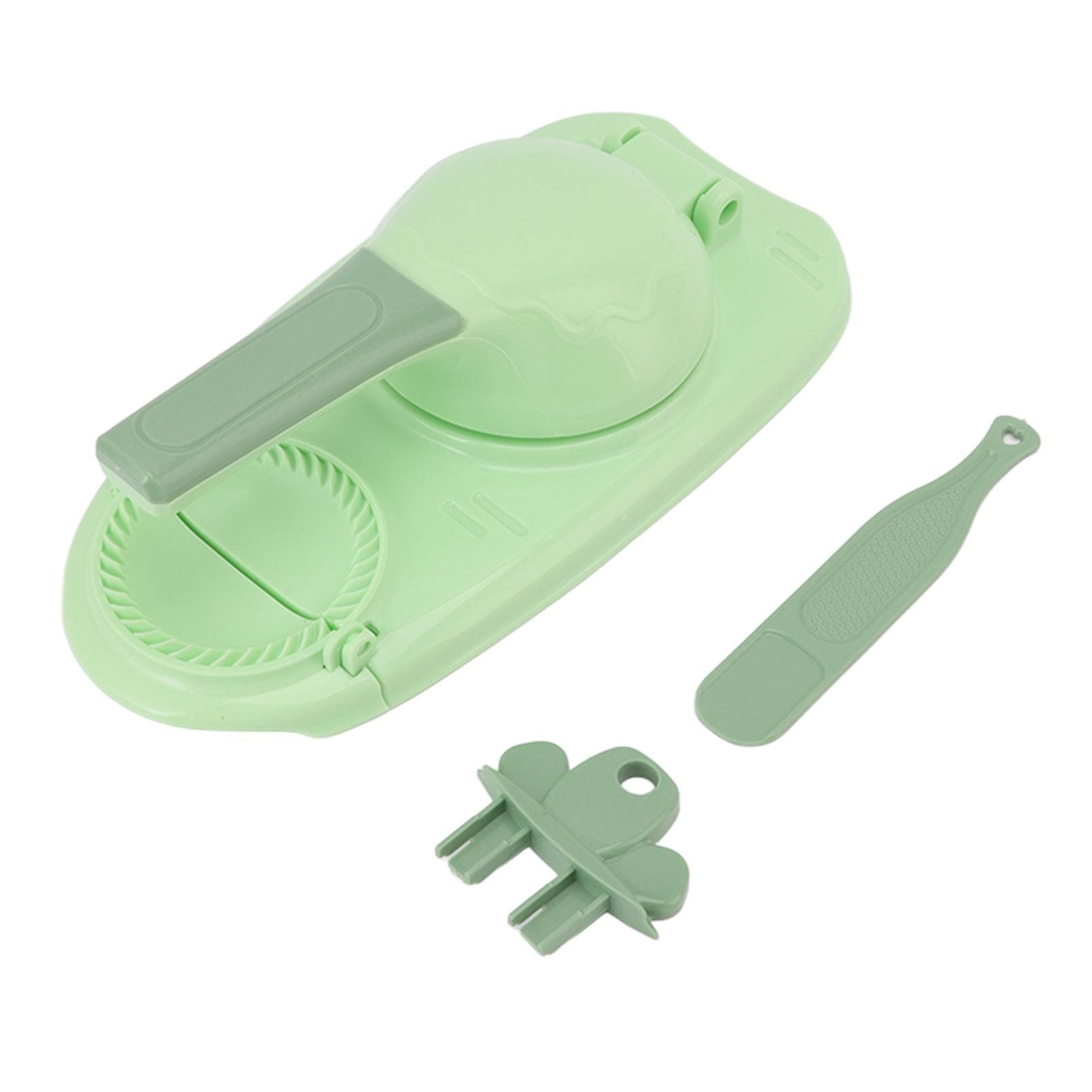 2 in 1 Dumpling Maker Easy to Use Time Saving Dumpling Skin Wrapper Mould for Home Restaurant Green L(for 6.5-9kg) green