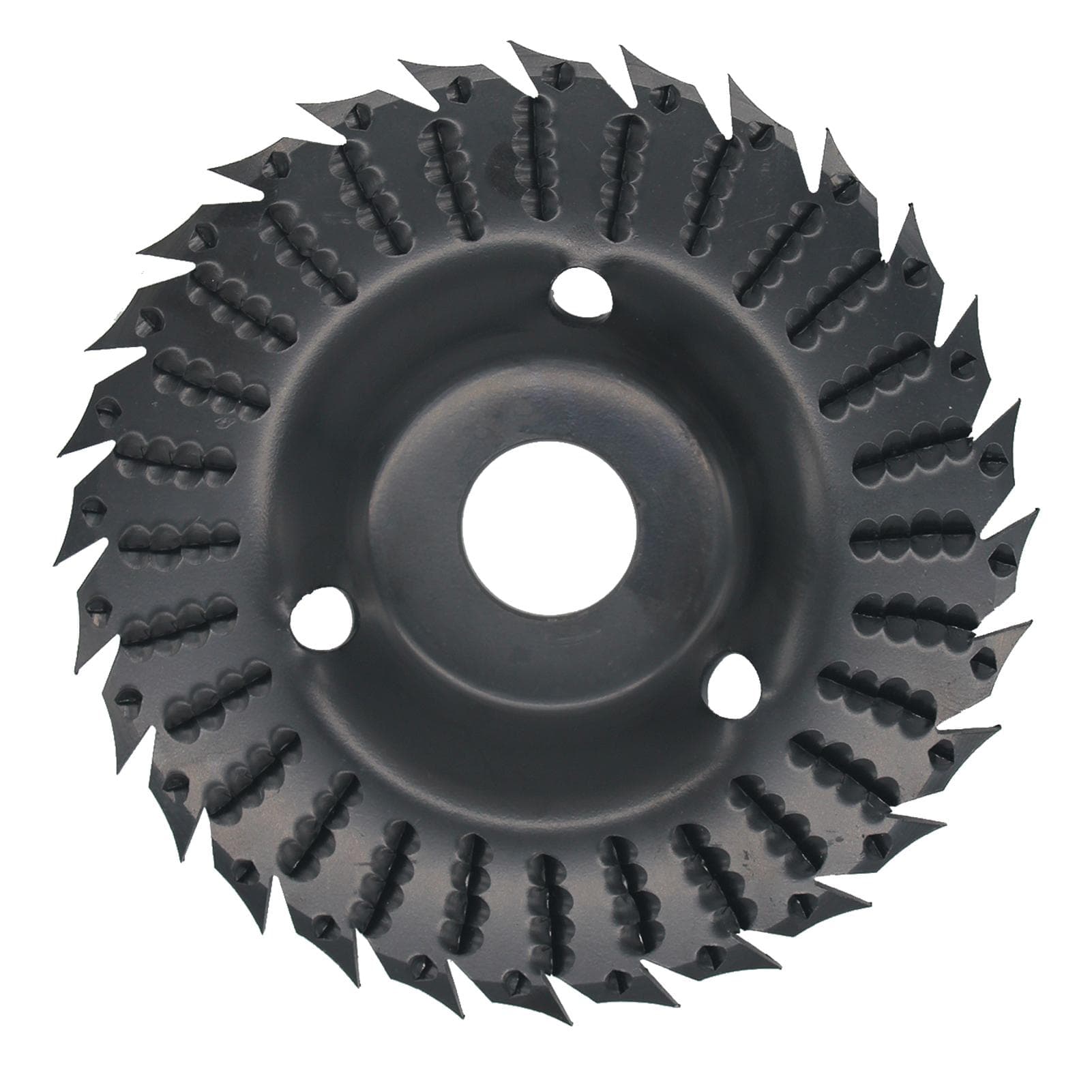 KKmoon 1pcs Angle Grinder Grinding Disc 28 Teeth Wood Grinding Wheel Abrasive Disc Woodworking Wood 1pcs black