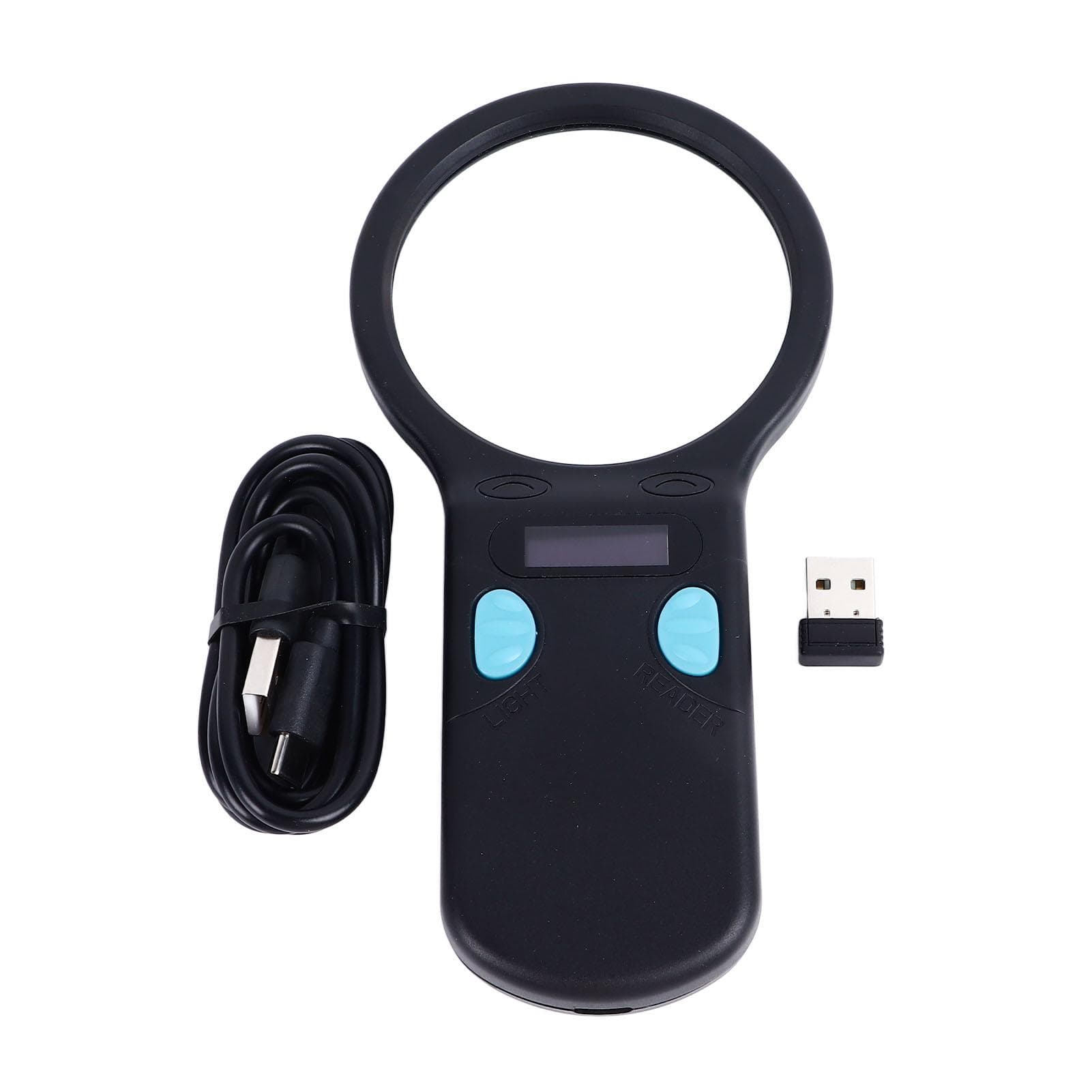 Animal Chip Reader Portable Lightweight Pet Handheld Rechargeable ID Tag Scanner for 125K 134.2K