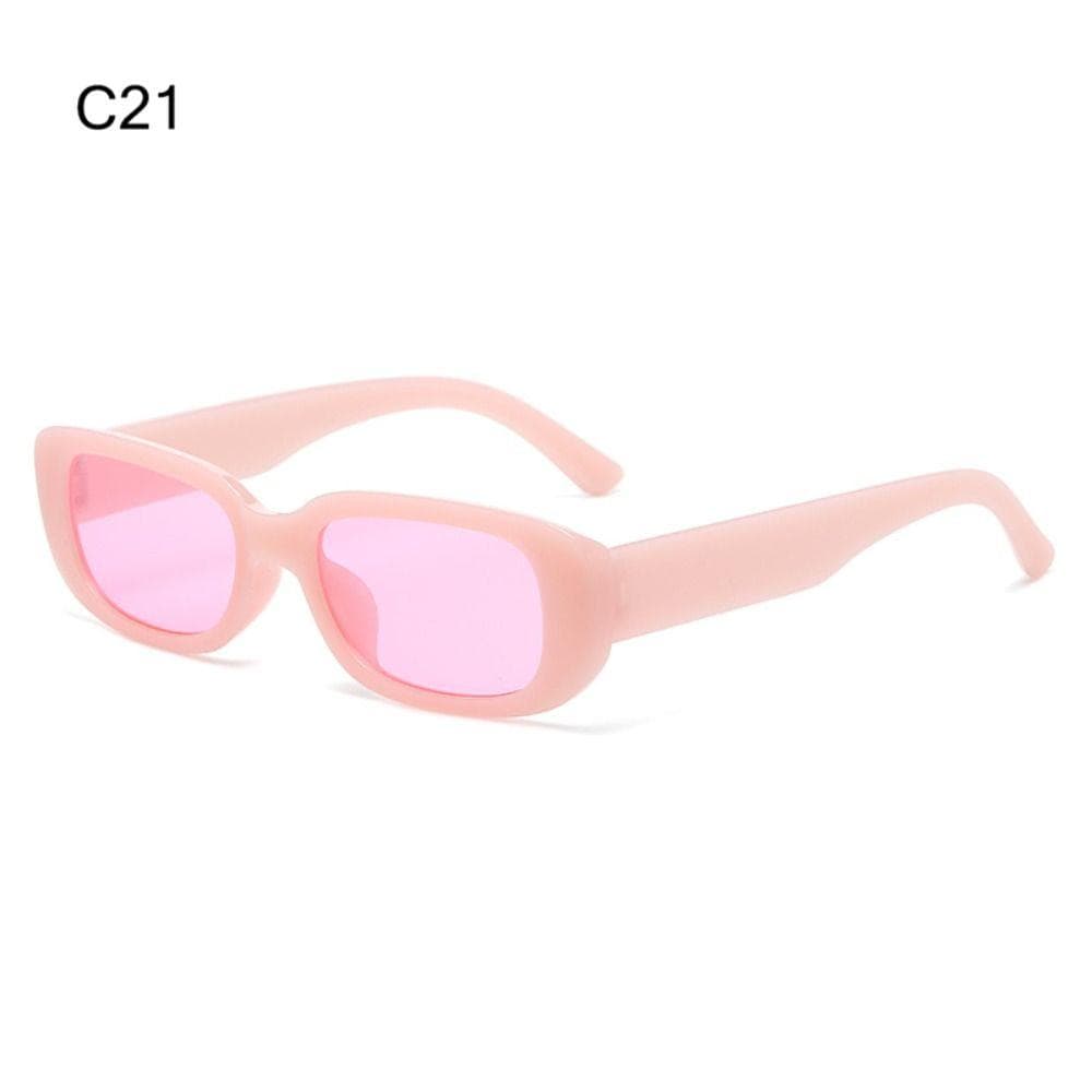 Women Steampunk Rectangle Frame Sunglasses Jelly Color UV400 Protection Cycling Sun Glasses Bicycle Goggles Summer Eyewear