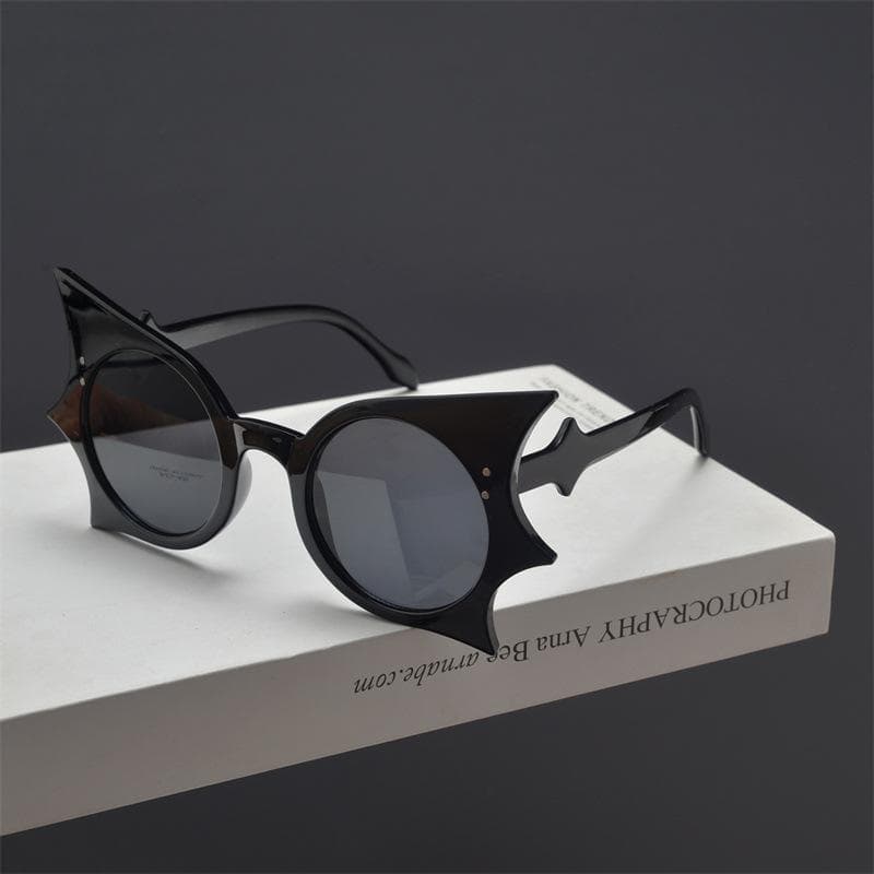 1PC Halloween Bat Hip Hop Funny Sunglasses for Nightclub Disco Party Cool Accessories