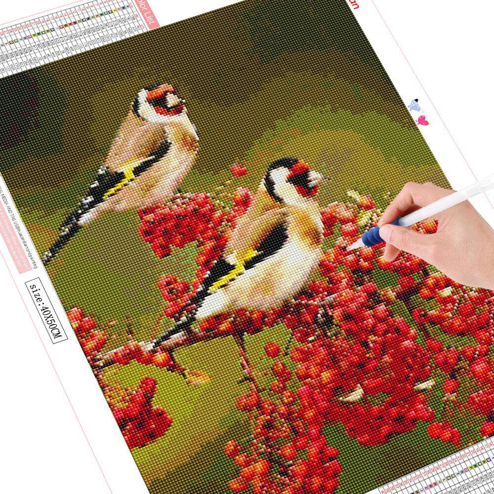 5d Diamond Painting Full Drill Round Animal Diamond Art Embroidery Bird Home Decoration 20X30CM