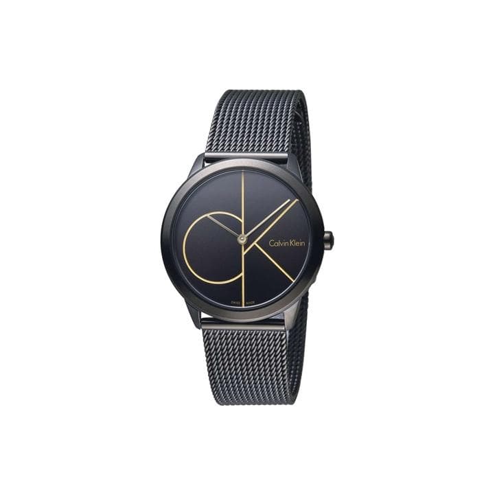 Calvin Klein Quartz Watch Stainless Steel Band 35Mm Black Dial 30M Water Resistant Women watches Silver K3M224X1 Regular Watch Box,Black Dial
