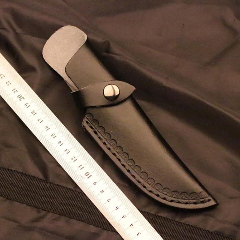 22Cm Knife Sheath Leather Sheath With Waist Belt Buckle Knife Cover Leather Belt black