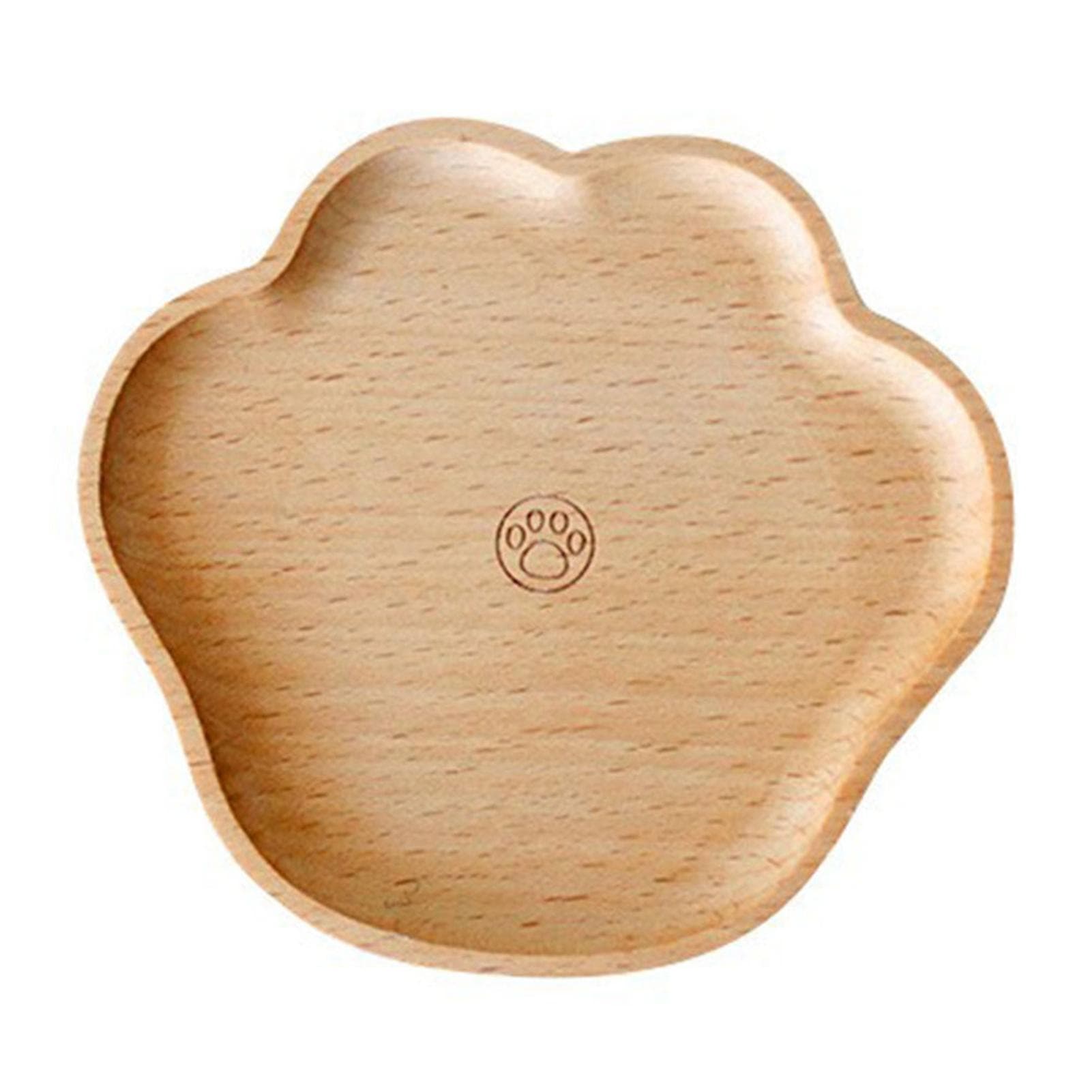 Wooden Bear Paw Cup Coaster for Drinks Insulation Mat Beech Wood Cartoon Cute Cup Mat for Tea