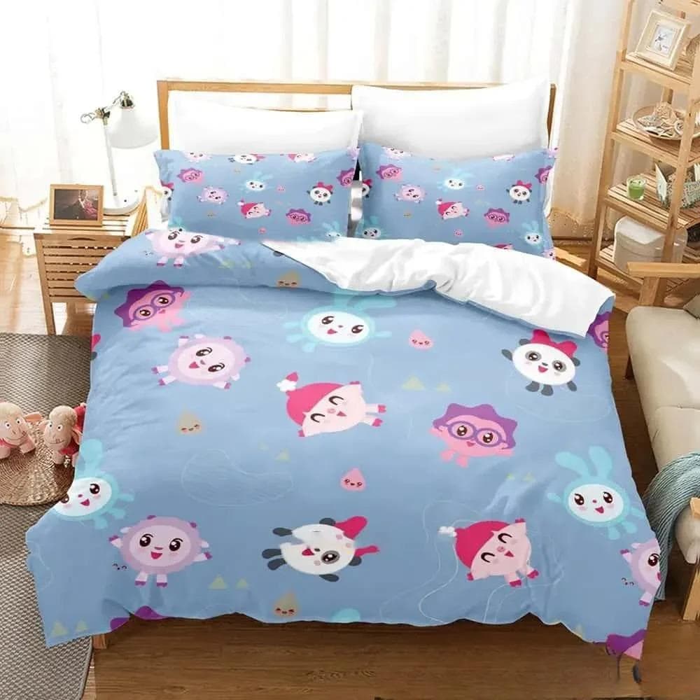New 3D Print Cartoon BabyRiki Bedding Set Boys Girls Twin Queen King Size Duvet Cover Pillowcase Bed boys Adult Home Textiles 260x220cm 3pcs