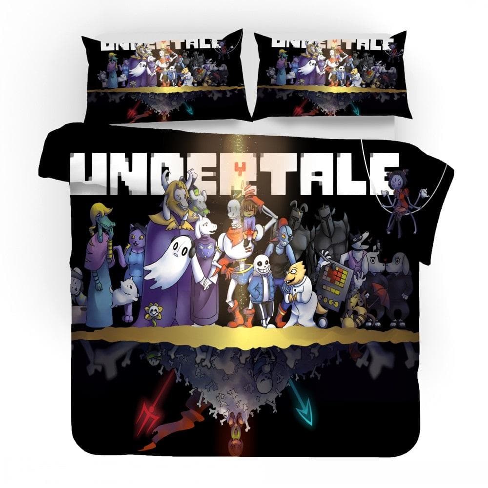 3D Game Undertale Sans Bedding Set Bedroom Decor High Quility Duvet Cover Home Textile Quilt Cover for Boy Girl Children Gifts EU Twin 135x200cm