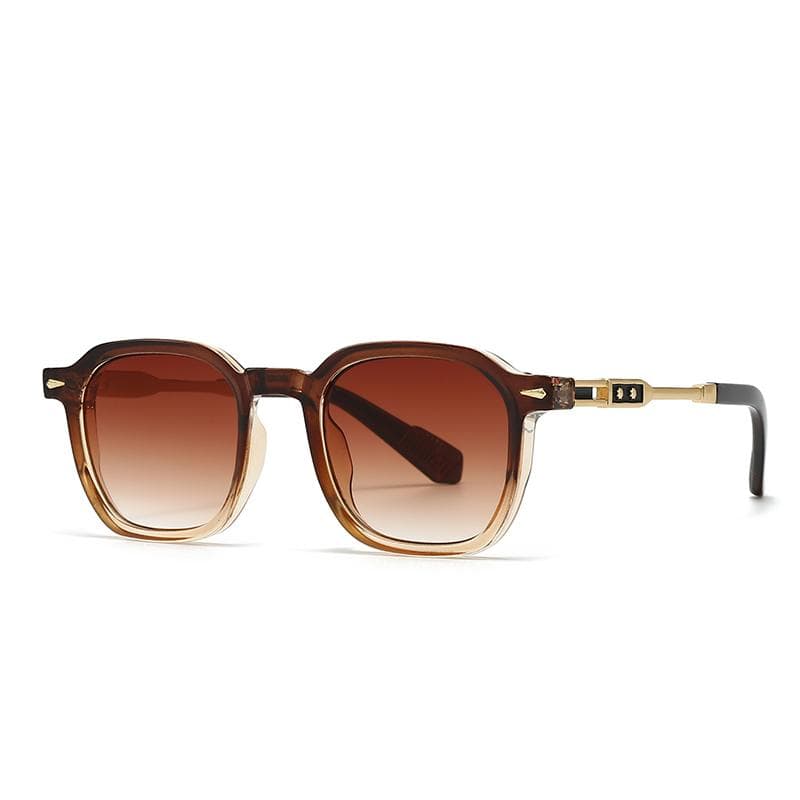 New European American Male Aviator Glasses Retro Round Frame Sunglasses Cross Border Fashion Women Men 6109