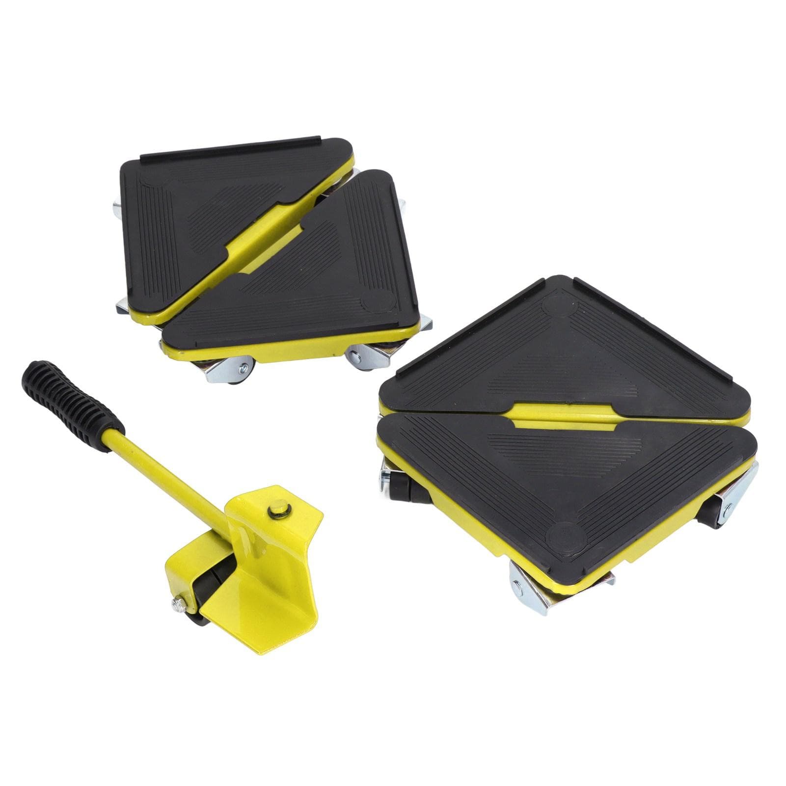 5Pcs Furniture Lifter Mover Universal Wheel Dolly 300kg Bearing for Sofa Table Cabinet Yellow