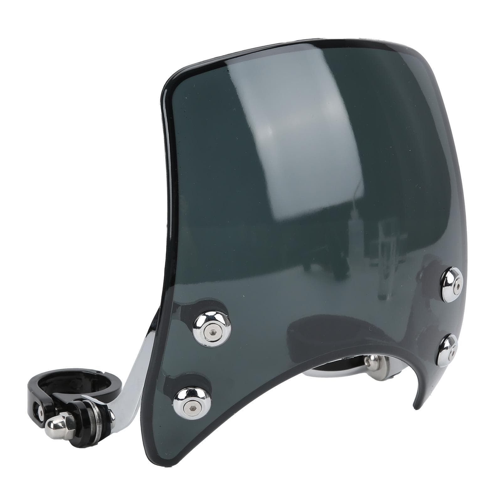 Motorcycle Windshield Headlight Fairing 180 degrees Adjustable Universal for 1.51.6in Front ForkBlack black