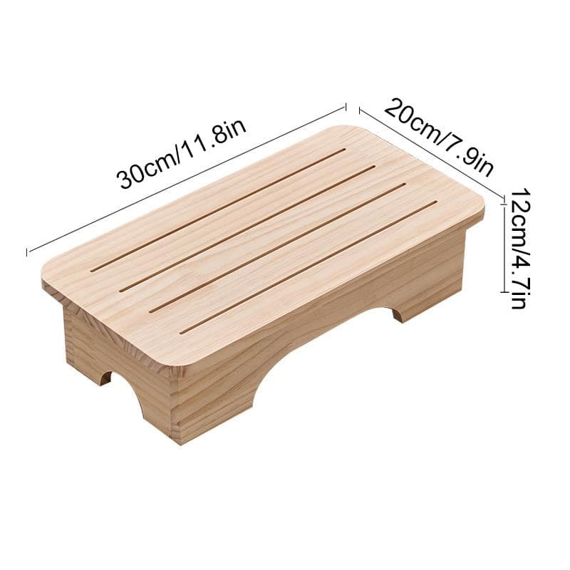 1Pc Non-slip Children Living Room Bathroom Home Office Low Footstool Toilet Footrest Wood Stool S