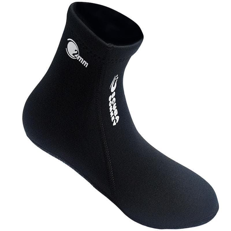 2mm Surfing Water Boots Neoprene Socks Diving Sock Swimming Warming Snorkeling Water Sport Anti Slip Beach Boots L black
