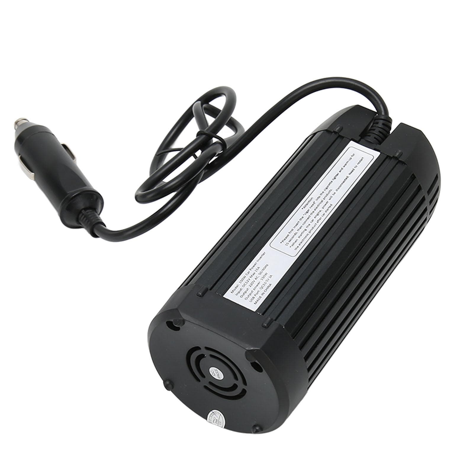 150W Cup Holder Inverter 150W Continuous Power 300W Surge Peak Power DC 12V to AC 220V Car Power