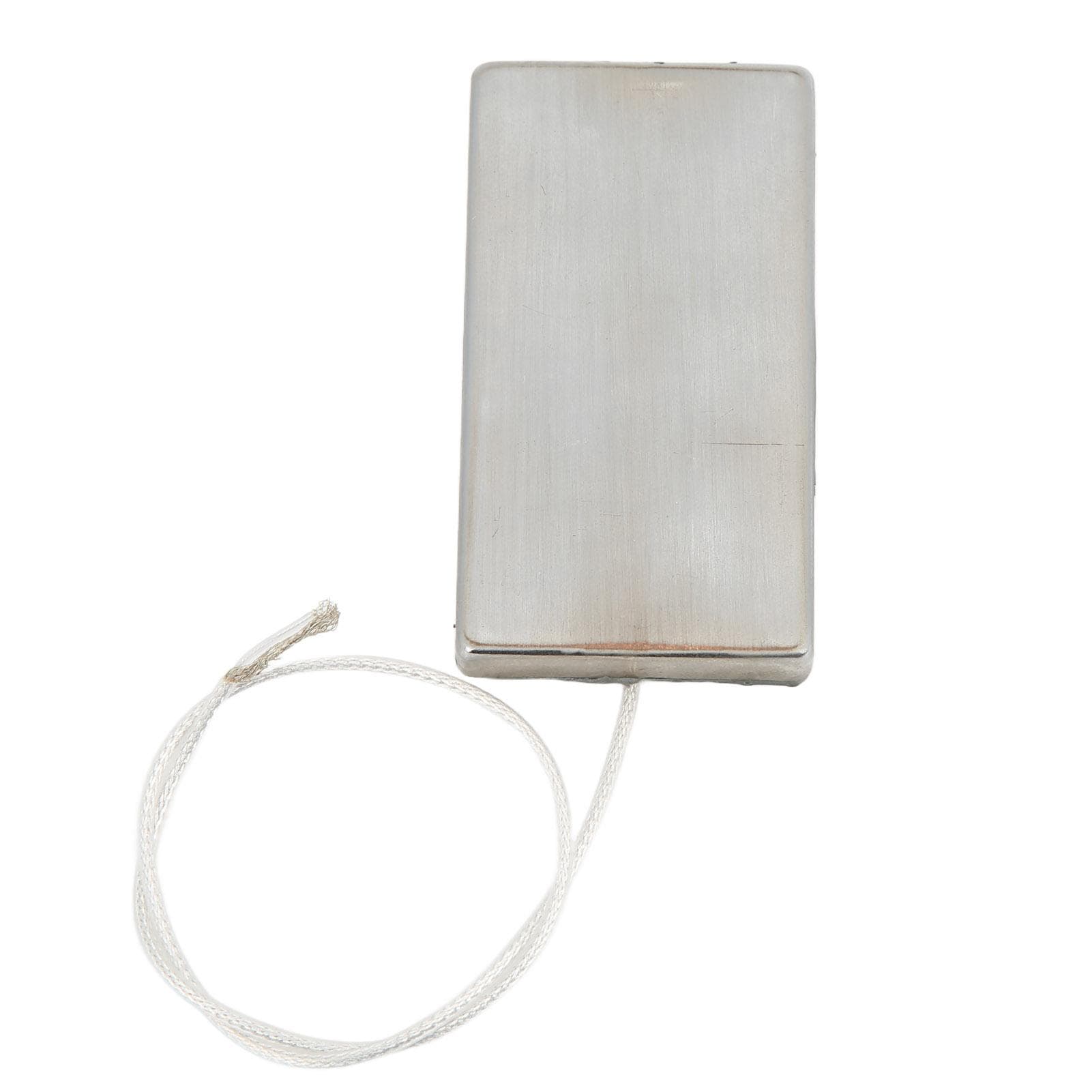 Guitar Pickup Metal Ultra Thin Instrument Accessory Replacement Part for Cigar Box Silver