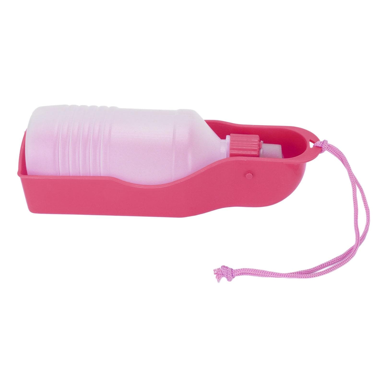 300ml Dog Water Bottle Automatic Hangable Pet Water Dispenser Bottle for Pet Dogs Cats Pink pink