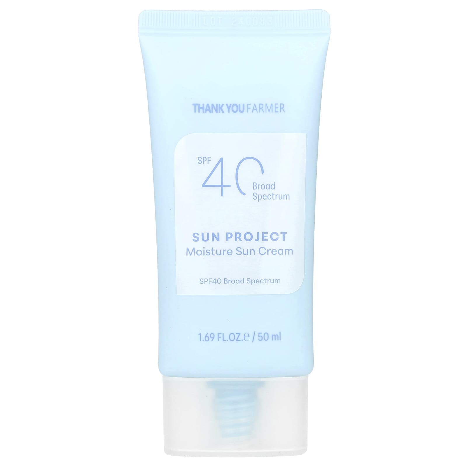 Thank You Farmer, Sun Project Moisture Sun Cream, SPF 40, 1.69 fl oz (50 ml)
