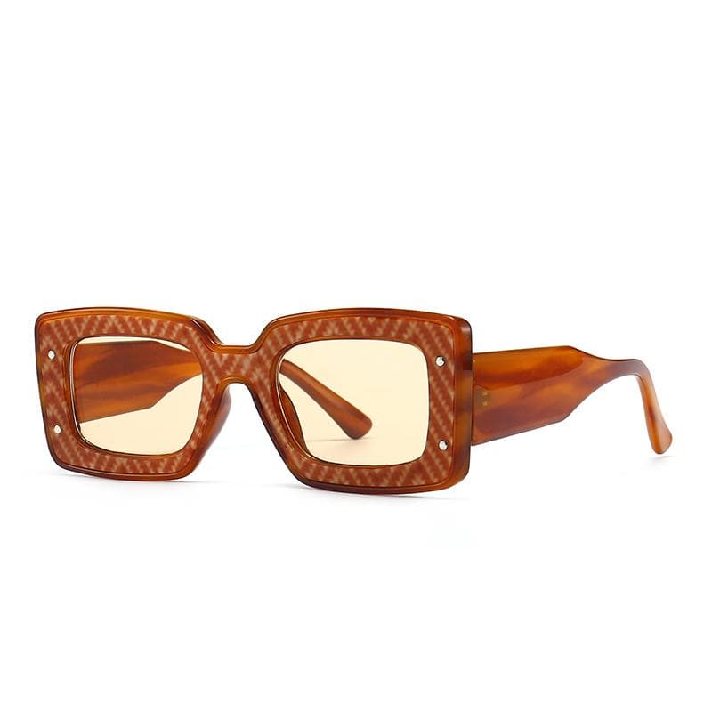 0041 Export Cross Border Narrow Sunglasses European American Street Photography Ins Popular Square Model