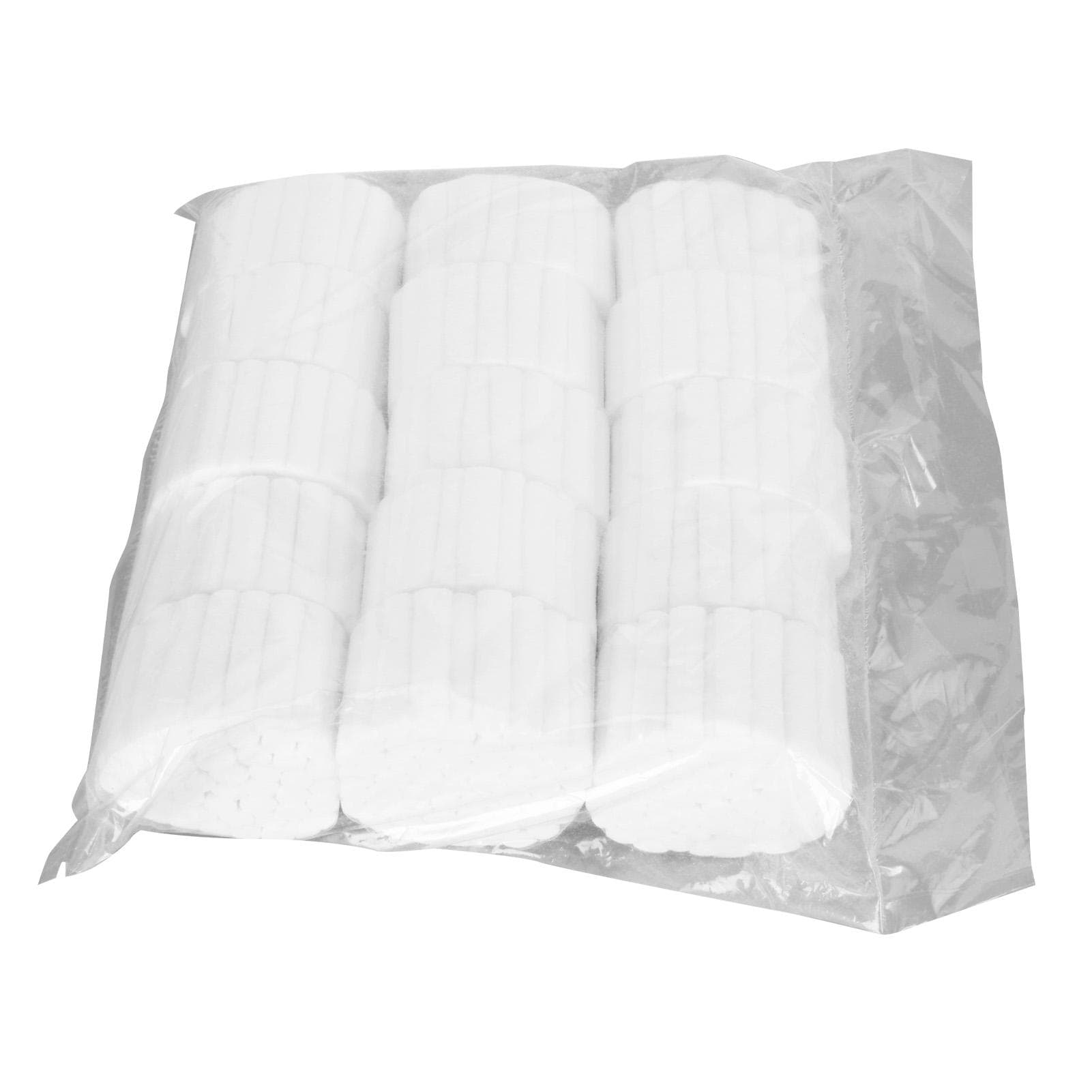 1000Pcs Dental Cotton Rolls Proper Size Highly Absorbent Shape Keep Nosebleed Plugs with Clips for 1.50in