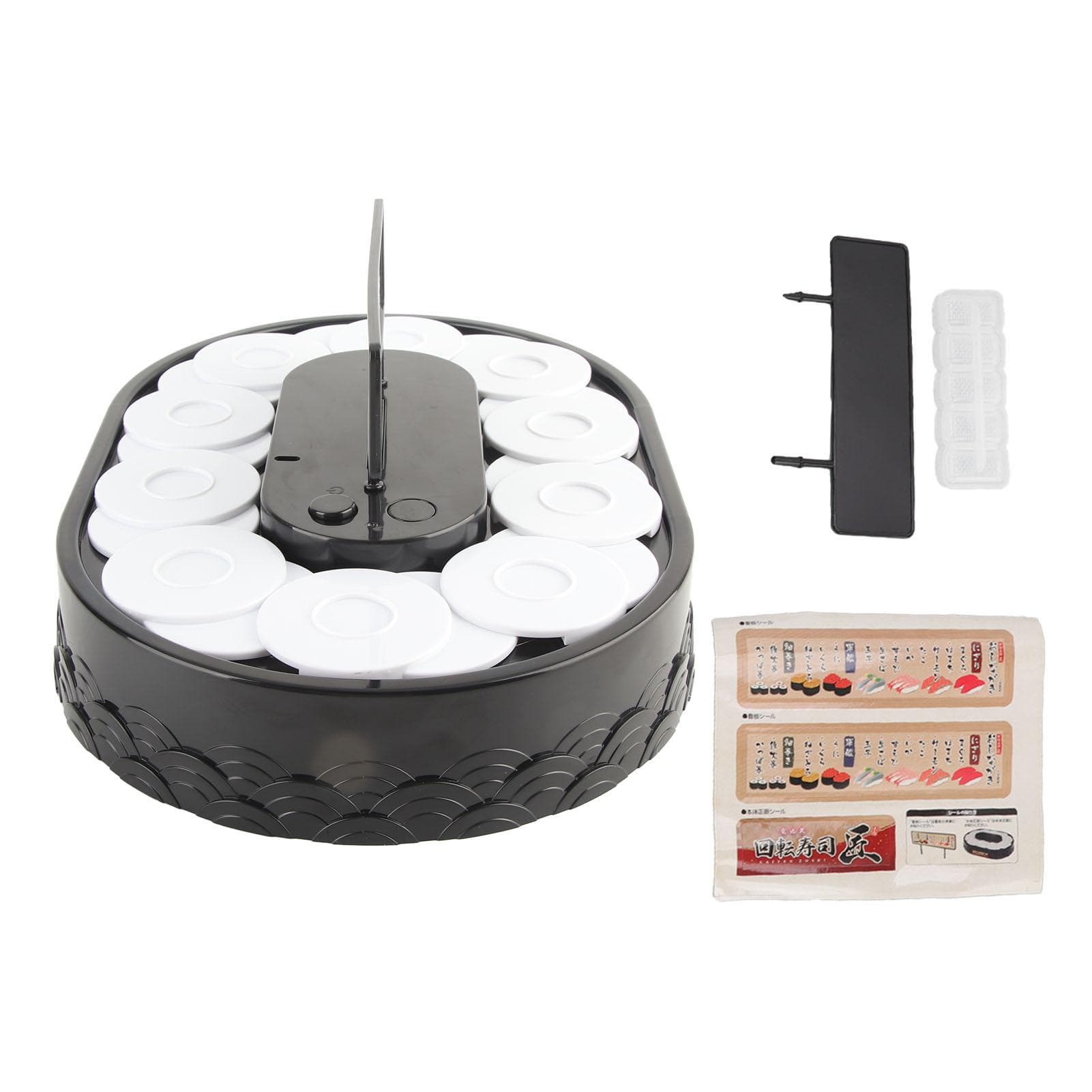 Rotary Sushi Machine Automatic Rotating Table Display Stand Swing Tray Turntable for Sushi Dessert