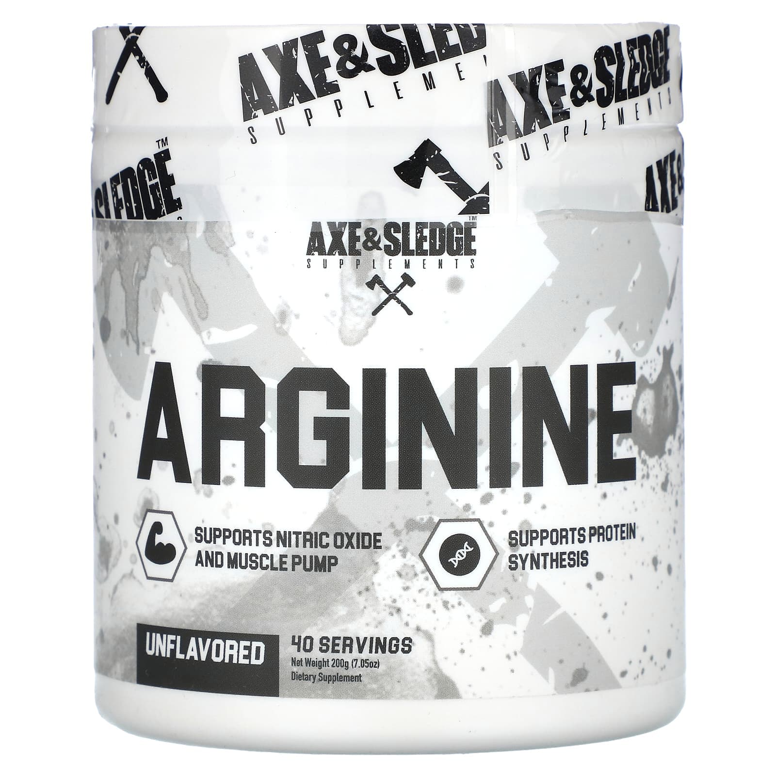 Ax & Sledge Supplements, Basic, Arginine, Unflavored, 7.05 oz (200 g)