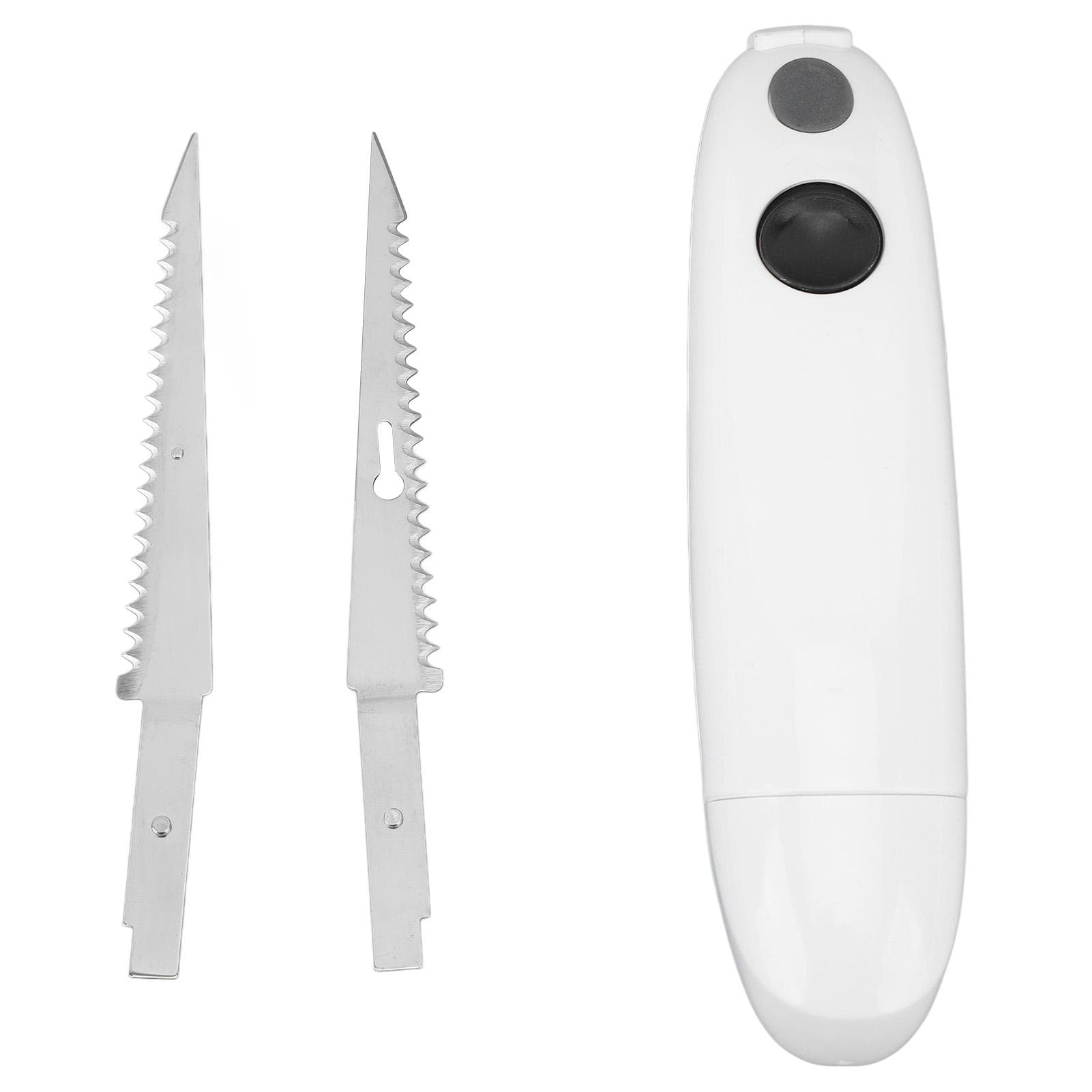Battery Powered Knife Stainless Steel Cordless Electric Fillet Knife Portable Steak Knife for Home
