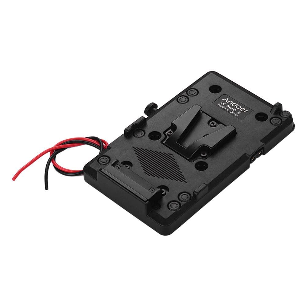 Back Pack Plate Adapter with D-tap Output for S0NY V-Mount V-Lock Battery External for DSLR black