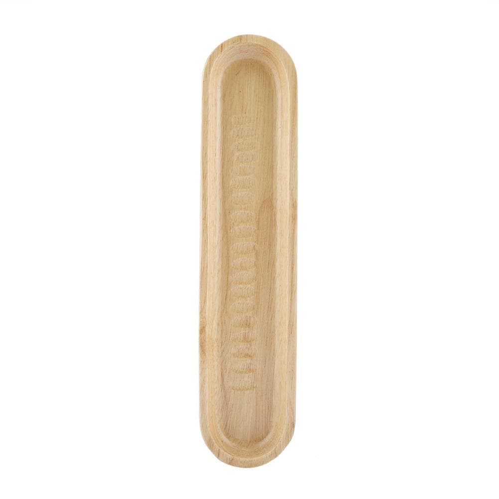 Elegant Ship Type Sushi Tray Snacks Desserts Wooden Serving Dish for Home Restaurant 27*6*2cm