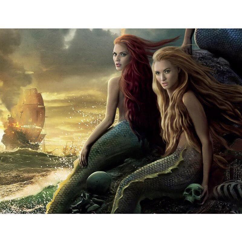 5d Diamond Embroidery Mermaid Diy Diamond Painting Cross Stitch 20X30CM