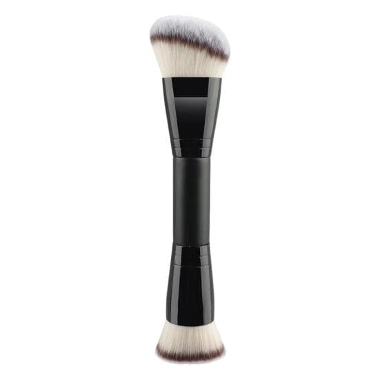 Double-headed Makeup Brush Professional Slanted Flat Top Synthetic Kabuki Foundation Loose Powder C