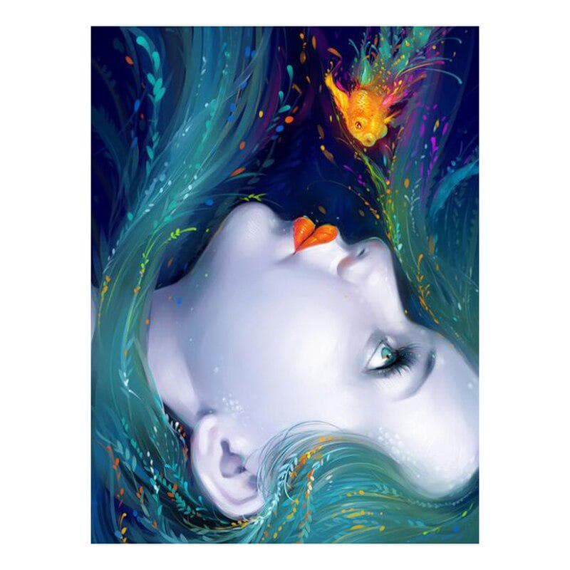 5D DIY Diamond Painting Full Round Girl Diamond Embroidery 20X30CM