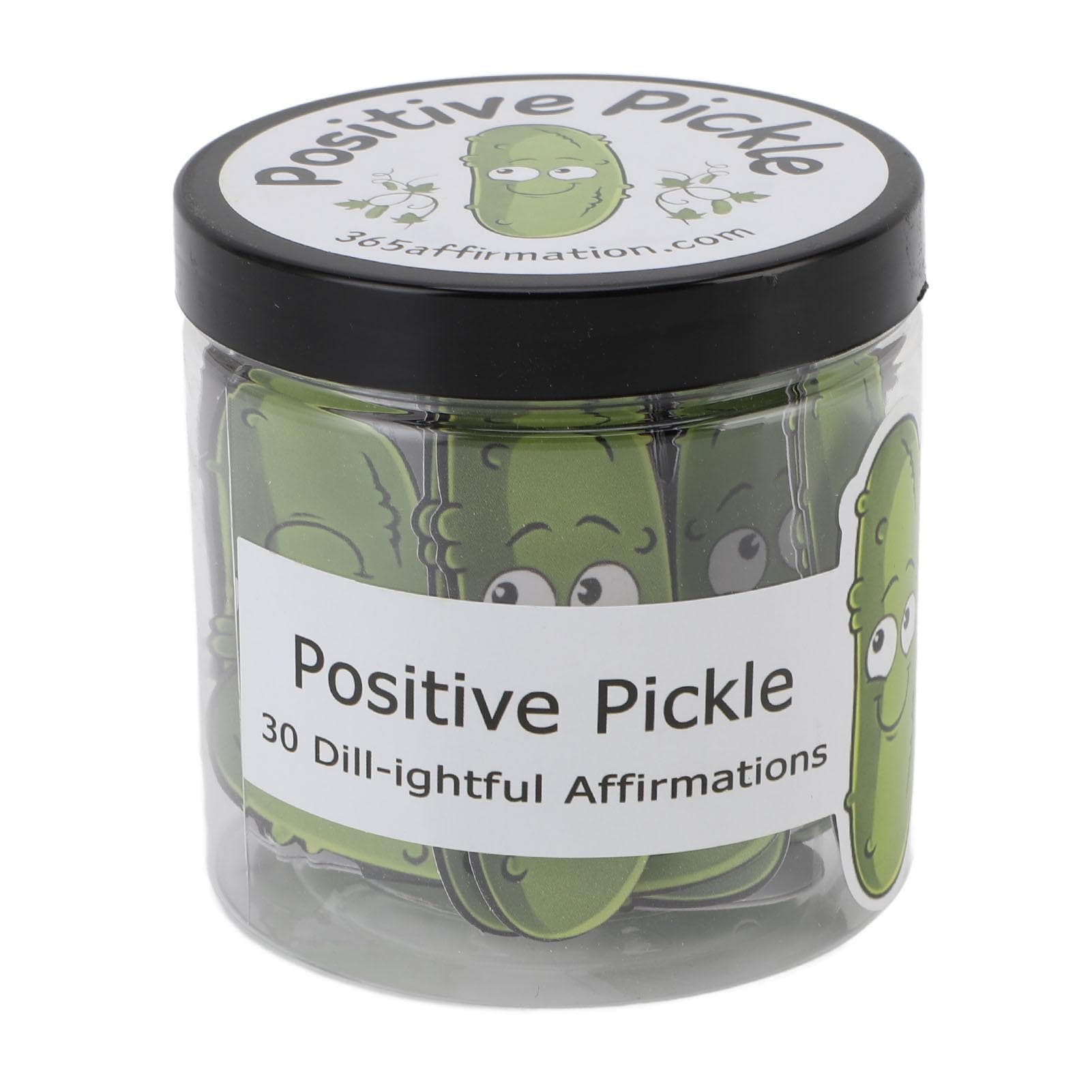30 Cards Positive Pickle Decorative Jar Uplifting Proverb Emotional Support Positive Pickle