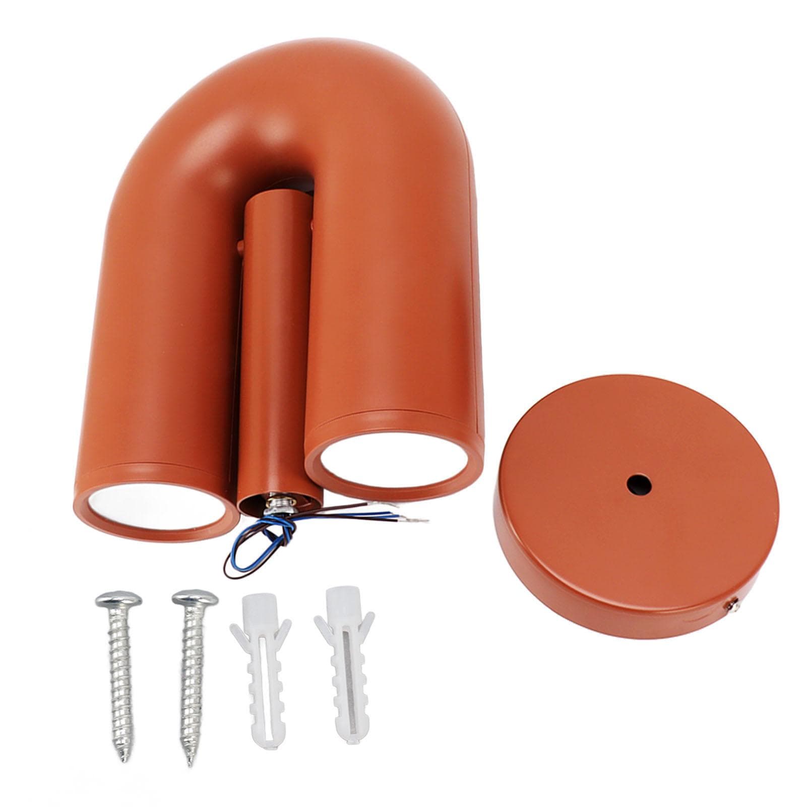 U Shape Wall Lamp Iron ABS Nordic Modern Warm Light Decorative Wall Mounted U Shape Lantern for orange