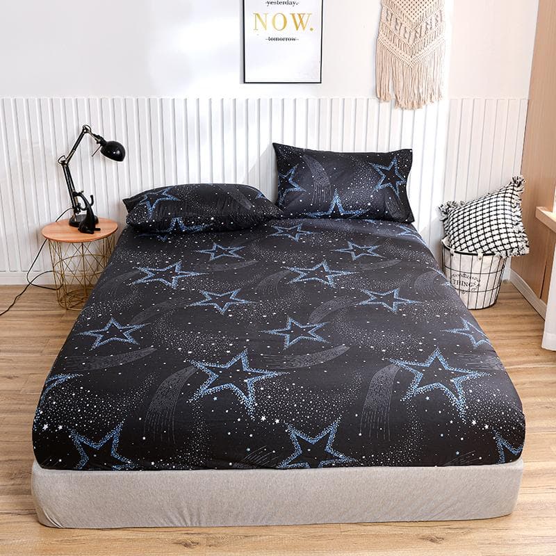 Fitted Sheet Printed Bed Linen Breathable Mattress Protector For Home Soft Bedsheet 90X200Cm Sabanas Para Cama (No Pillowcase) 90x200x25cm 1pc