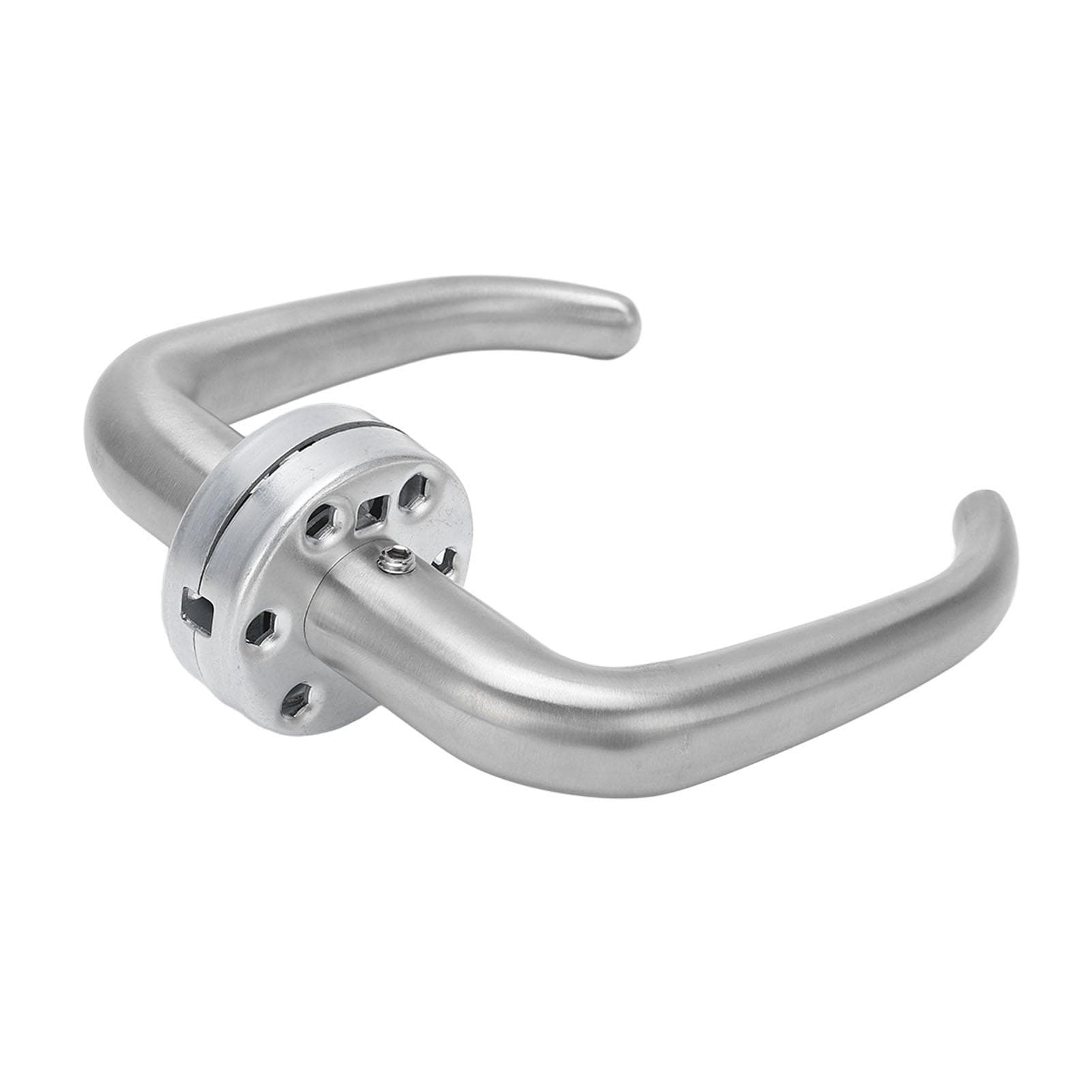 Door Lever Split Stainless Steel Satin Nickel Polished Ox Horn Shape Lever Door Handle for Guest
