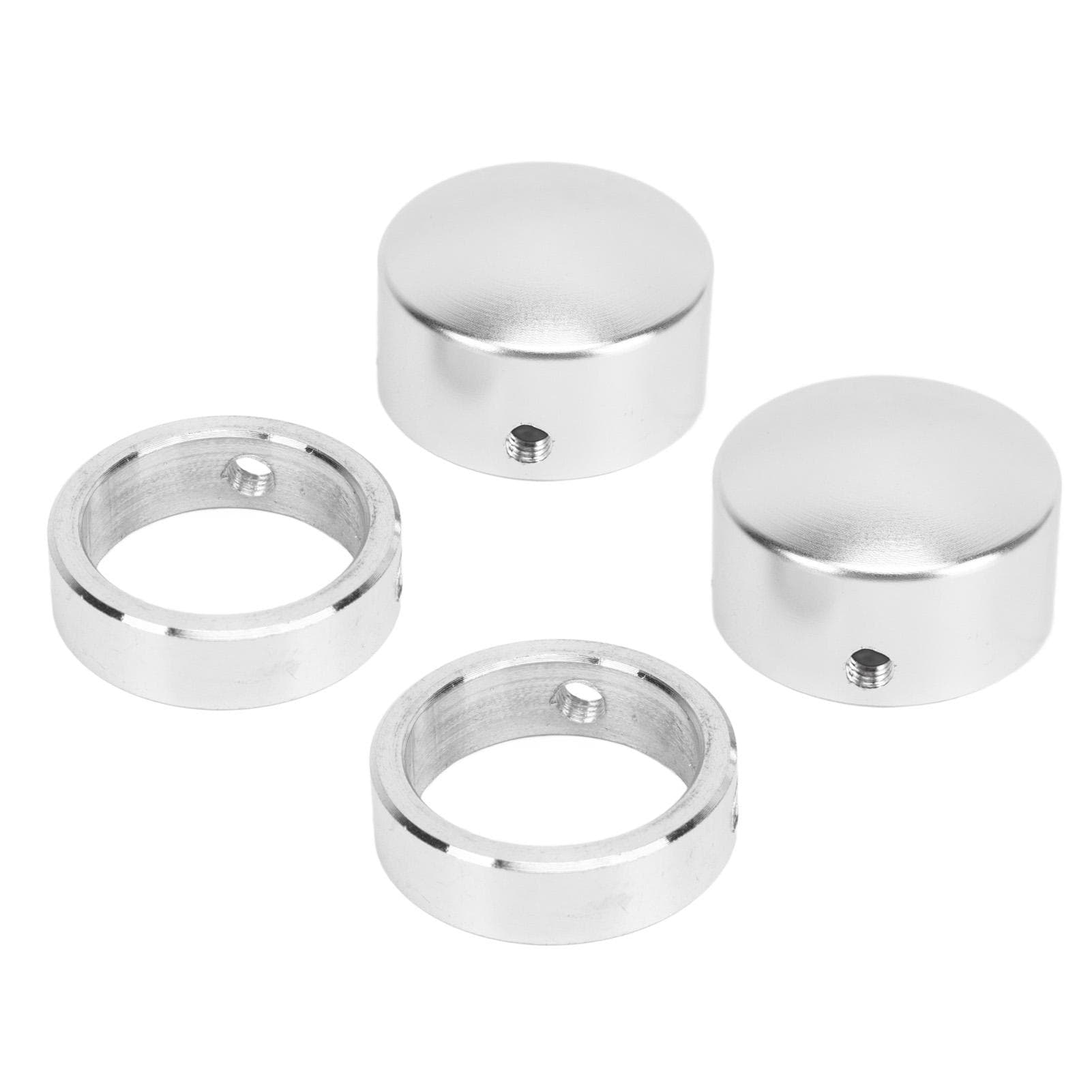 2Set Fitness Equipment Handle End Cover Aluminum Alloy End Cover 1 Inch Fitness Equipment End Cover