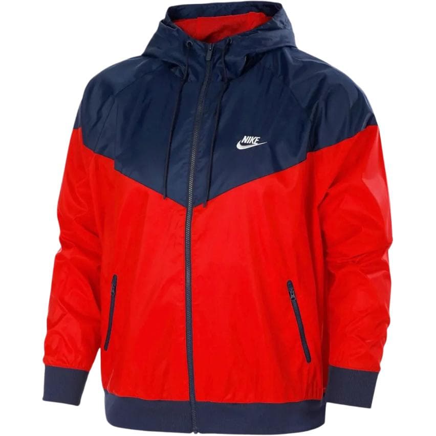 Nike Sportswear Windrunner Colorblock Training Hooded Jacket Men Outerwear Red DA0002-657 L
