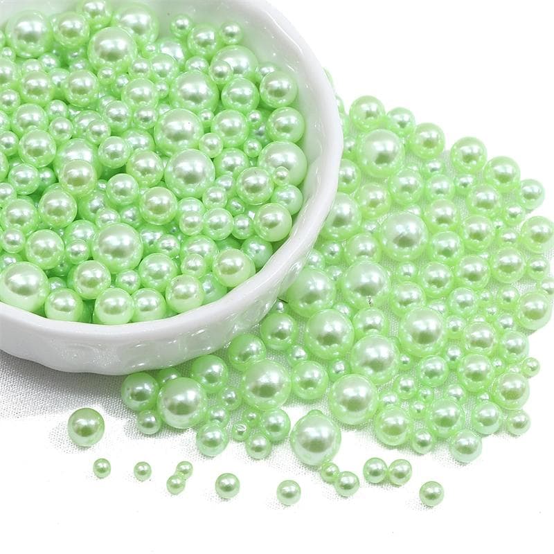 200Pcs No Hole 3-8mm Colorful ABS Round Imitation Pearl Beads for DIY Jewelry Craft Making Home Decoration Art Faux Pearls for Vase Fillers 29 3-8mm 150-200pcs