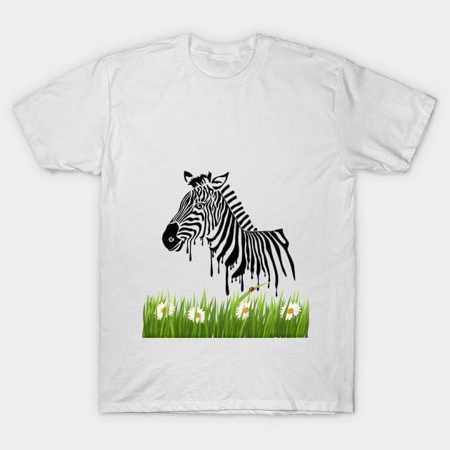 T Shirt Women Zebra Splatter Harajuku Print Kawaii Tshirt Summer Short Sleeve Female T-Shirt Top Tee 2XL