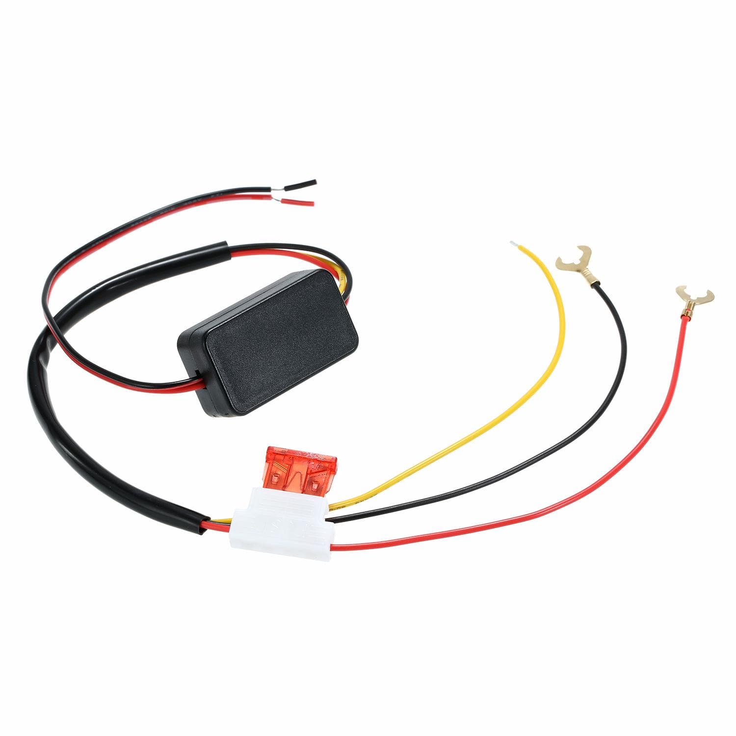 Car LED Daytime Running Light Automatic ON/OFF Switch Controller 12V DRL Relay black