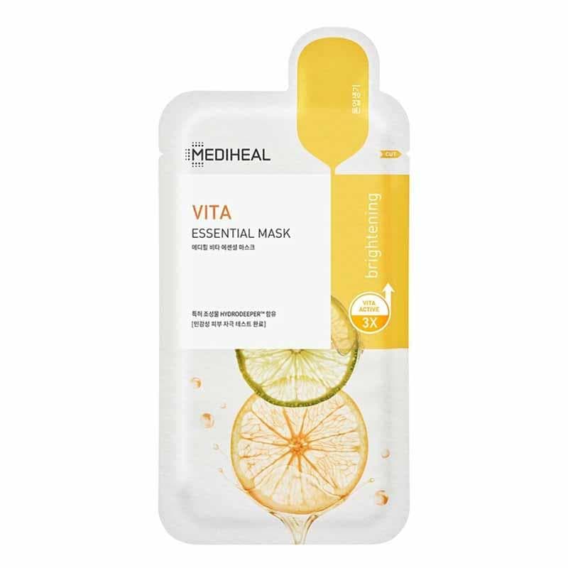 MEDIHEAL-Ampoule & Esssential Mask Collection 9types 5ea,Skin soothing and moisturizing care that balances the skin (New) Vita Essential 5ea