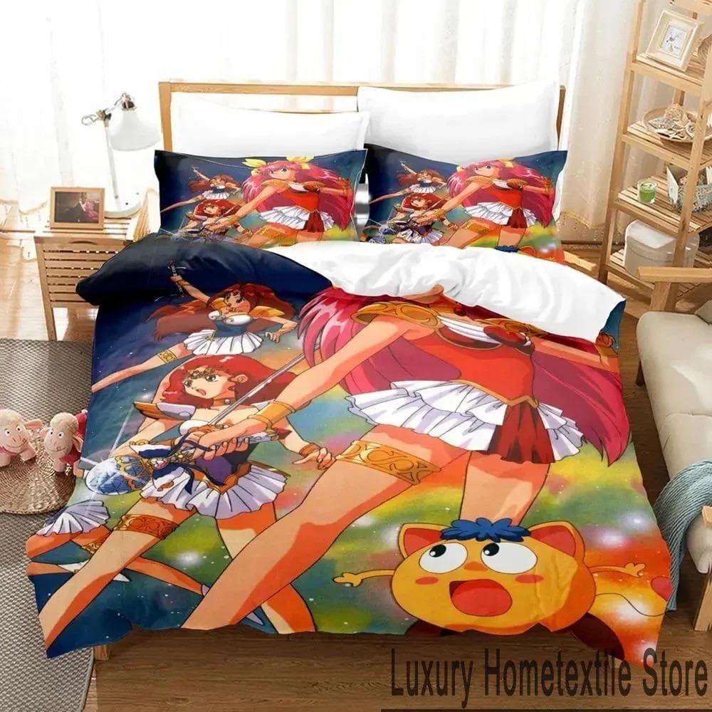 3D Print Anime Wedding Peach Bedding Set Duvet Cover Bed Set Quilt Cover Pillowcase Comforter king Queen Size Boys Adult Bedding 70x133cm 2pcs