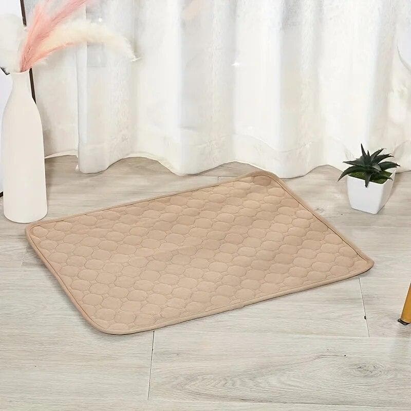 Washable Reusable Pet Pee Waterproof Dog Training Pad Ideal for Housebreaking Incontinence Travel Cat Diaper S(45x60cm) khaki