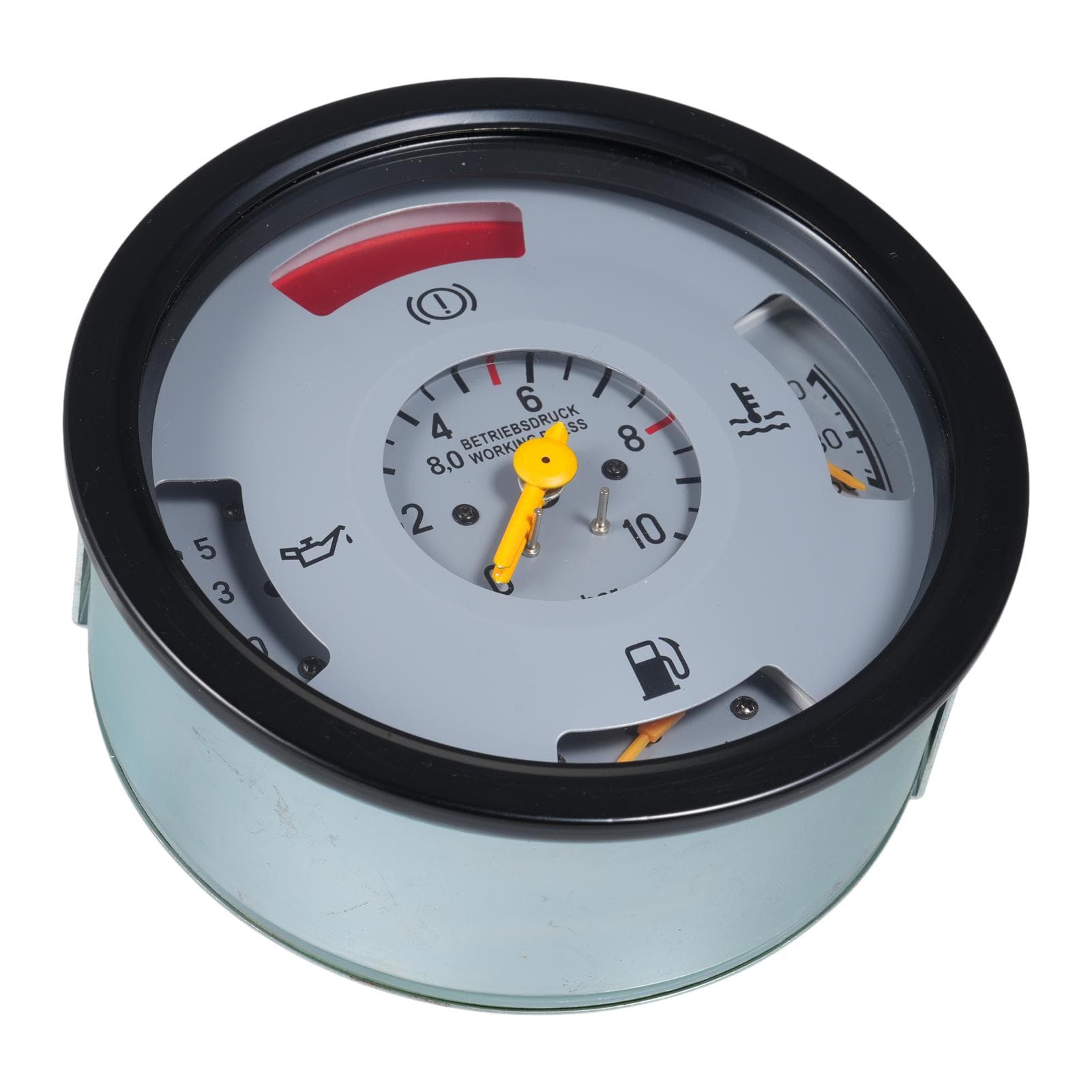 3 in 1 Fuel Gauge Water Temperature Gauge Oil Pressure Gauge Stainless Steel Water Temp Meter for white