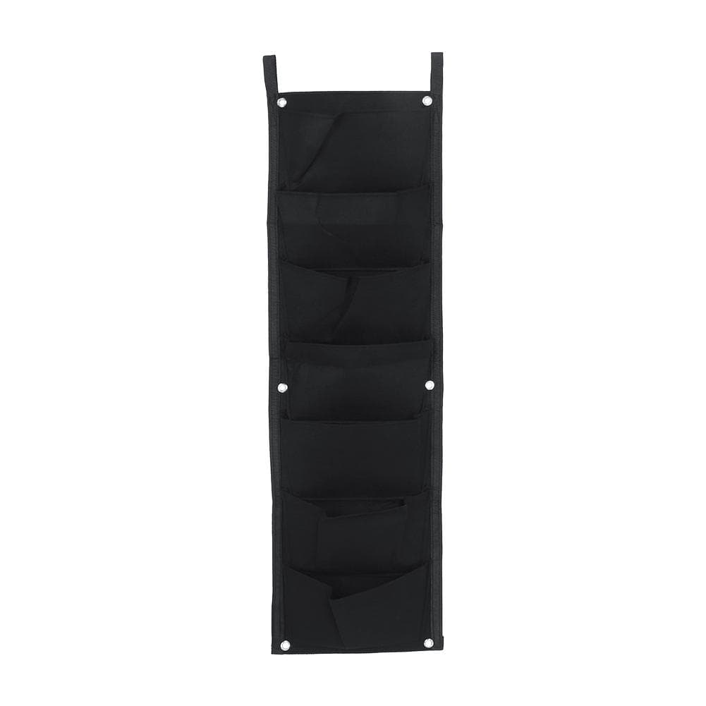 Pocket Vertical Felt Garden Plant Grow Container Bags Wall Hanging Planter 7 Pocket 100*30CM